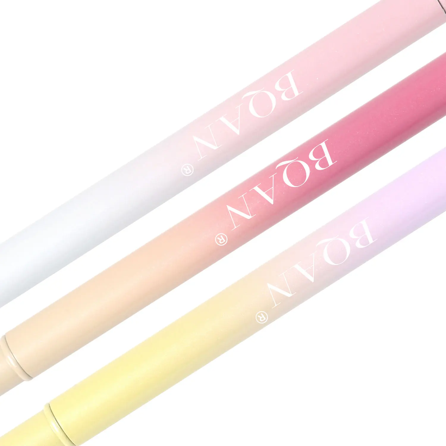 BQAN OEM Professional Gradient Colors Soft Synthetic Hair 3D Brush Nail Art Liner Ombre Brushes