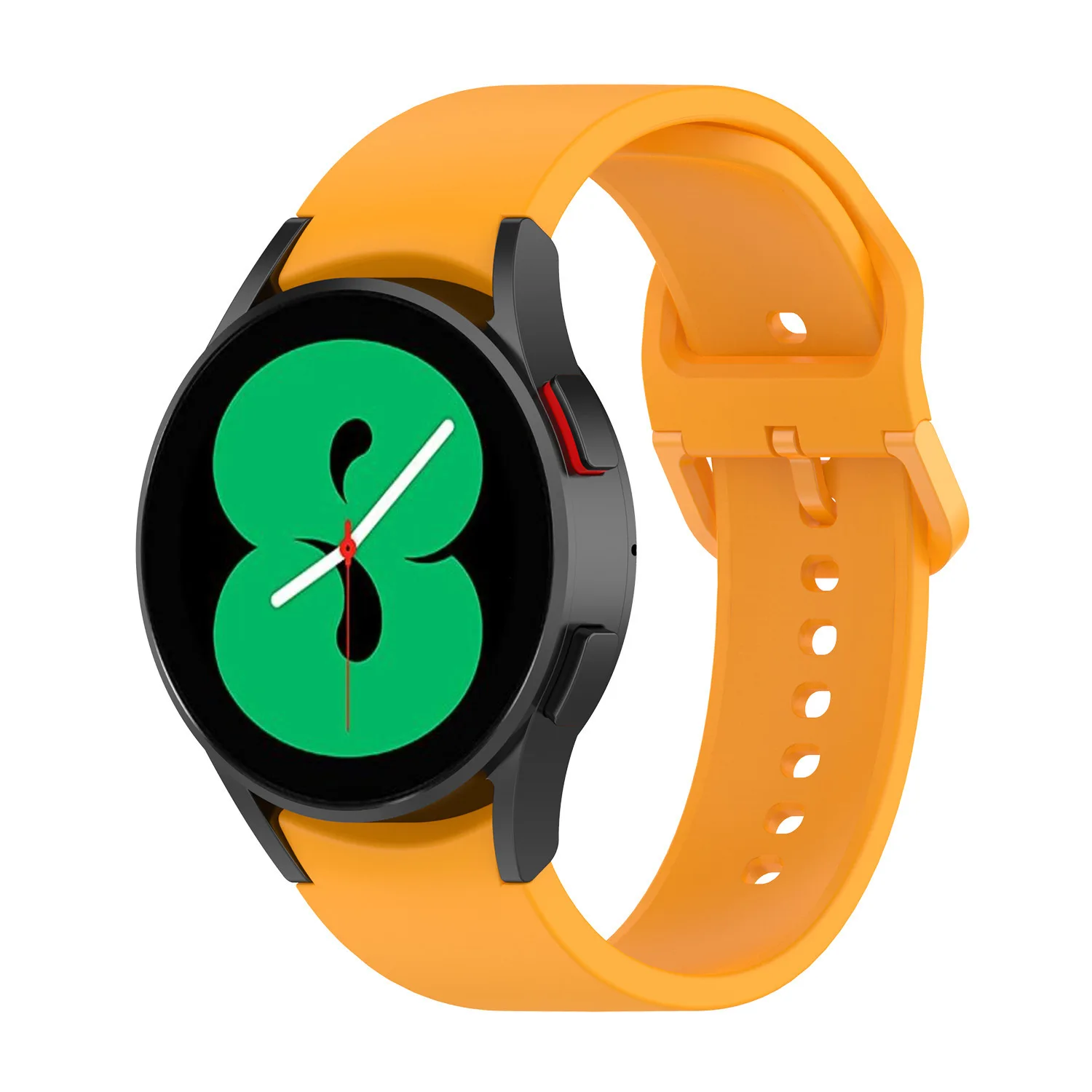 Sports silicone strap for samsung watch 4 40 44 42 46mm, color buttons for silicone band for sarsung galaxy watch 5 40 44 45mm