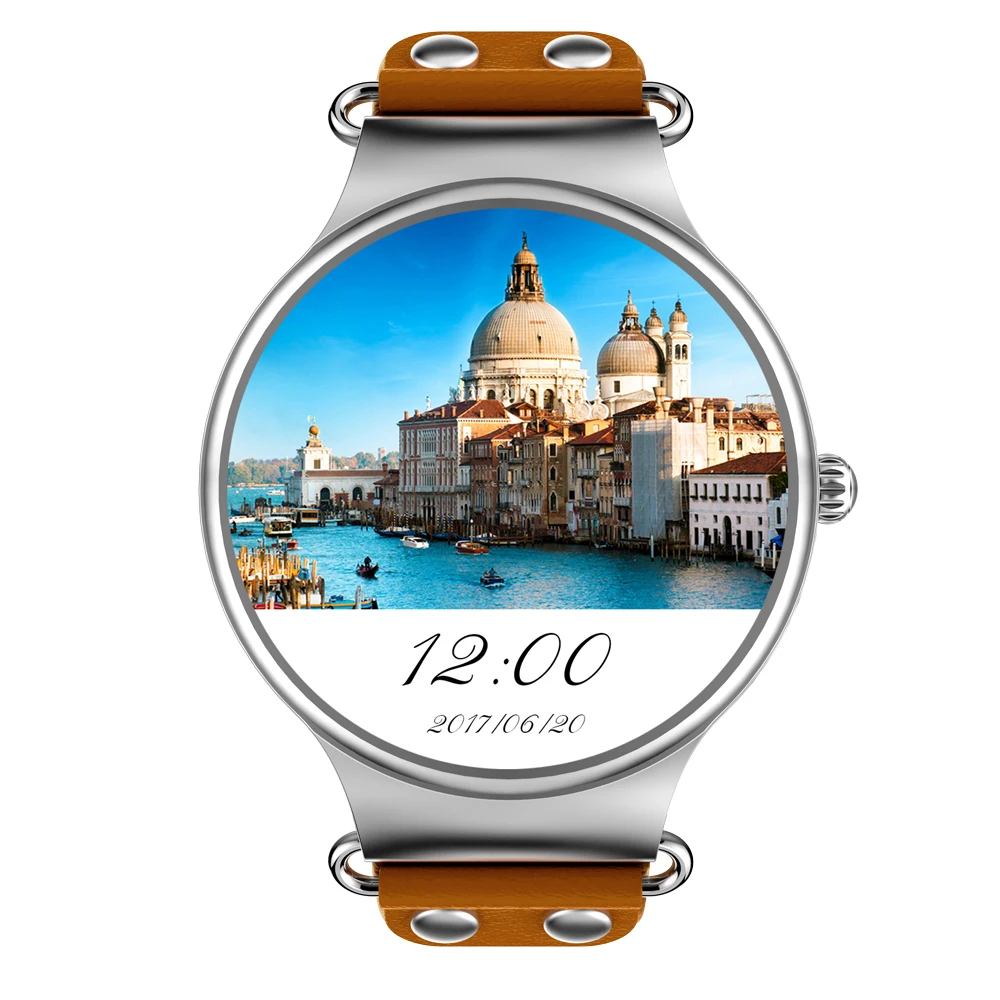 Мода Стиль KW98 Smartwatch 1,39 дюймов Amoled круглый экран 3G WCDMA Wi Fi GPS Android 5,1 спортивные часы
