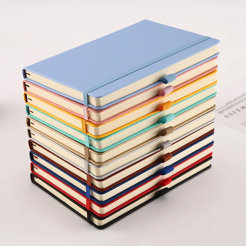 2024 Promotional Wholesale Printed  Customizable a4 a5 paper notebook Custom Logo Hardcover PU Leather Notebook with Binding