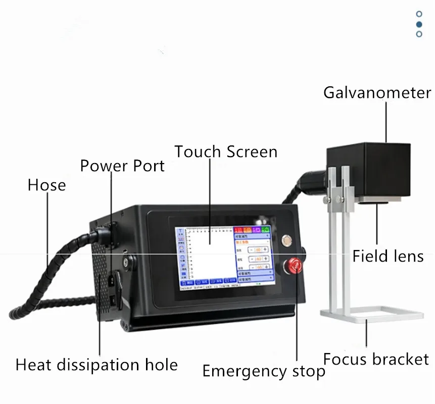 20W Portable Handheld Laser Fiber Marking Machine Laser Marker Laser Engraving Machine