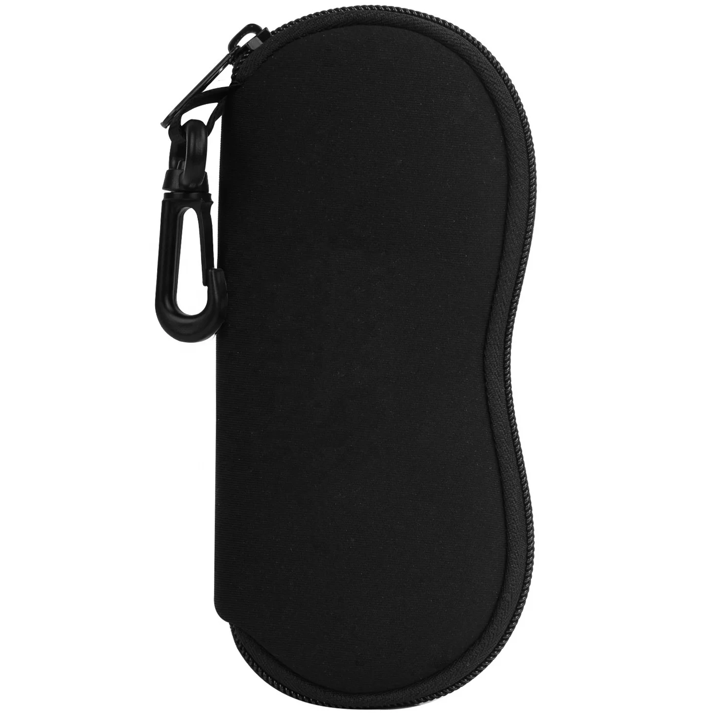 Manufacturer Custom Logo Soft Ultralight Zipper Neoprene Sunglasses Eyeglasses Cases Bags With Belt Clip For Men Women
