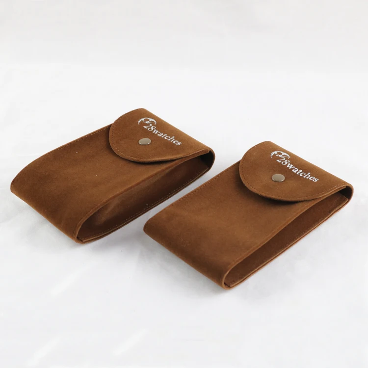 Luda custom velvet watch pouch bag suede jewelry packaging for jewelry bag pouch