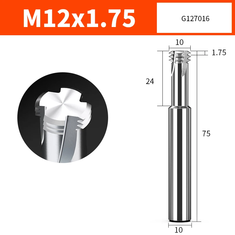 SUPAL Custom 3 Flutes CNC Cutting Tool Thread Mill Solid Tungsten Carbide End Mill Cut Bit M5 Spiral Milling for Steel