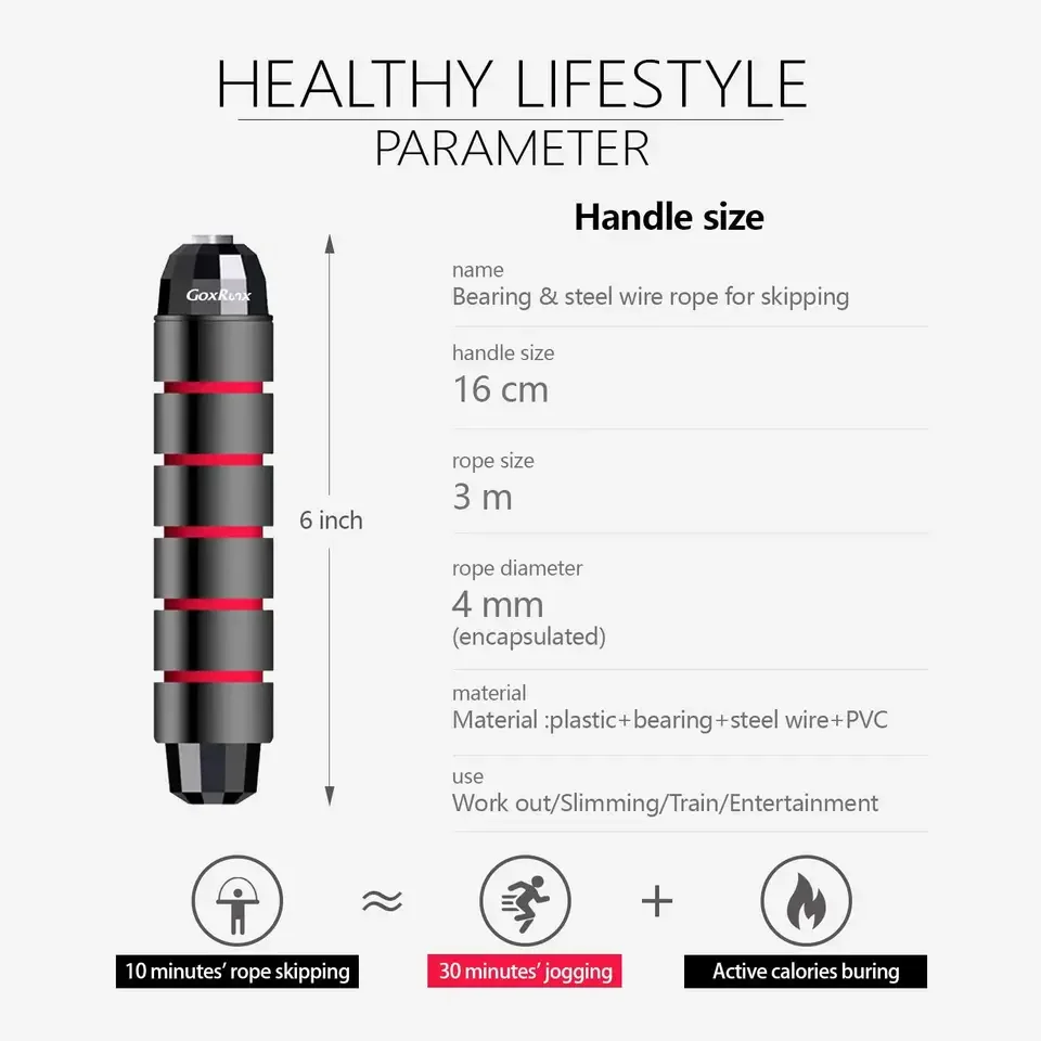 wholesale Ball Bearings pvc Fast Heavy Weight Skipping Rope Adjustable Bearing Jump Ropes For Fitness