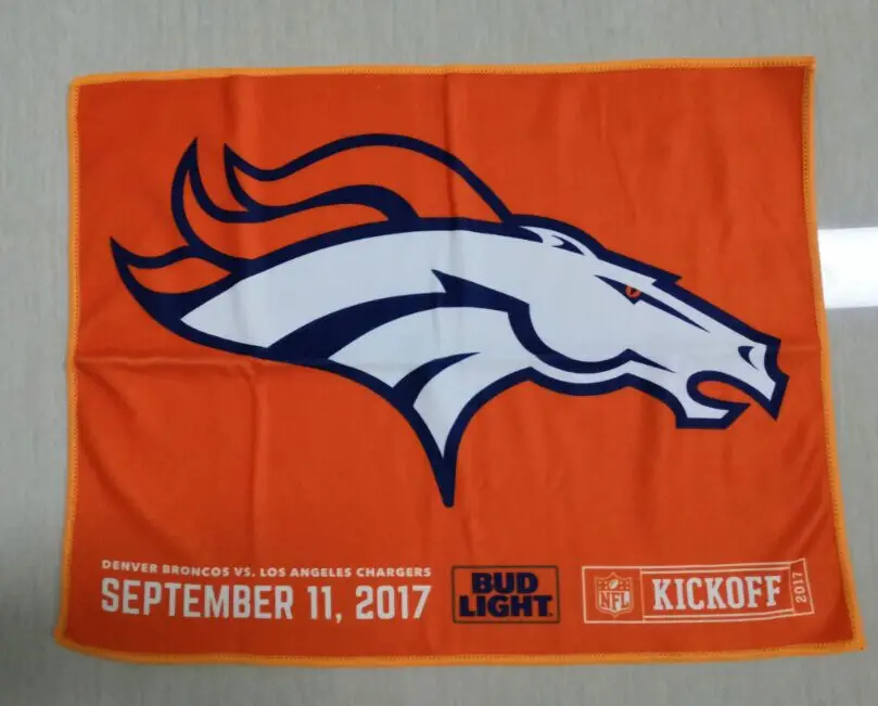 Custom Logo Printed 100% Microfiber Polyester Rally Towel