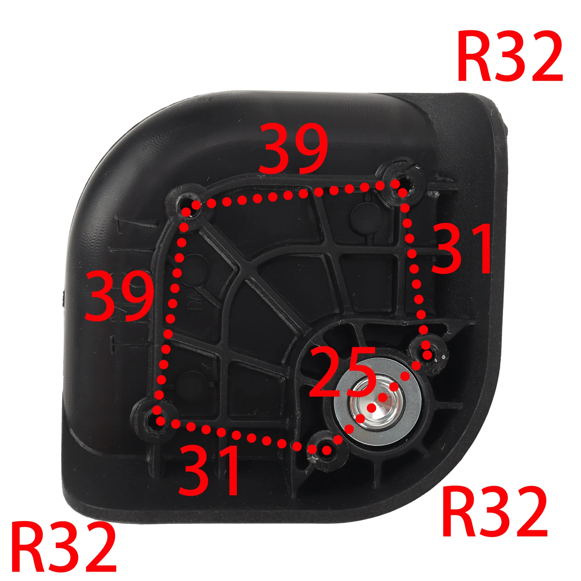 Custom Luggage Wheel Universal Wheel Accessories Wear Resistant Silent Luggage Wheel For Travel