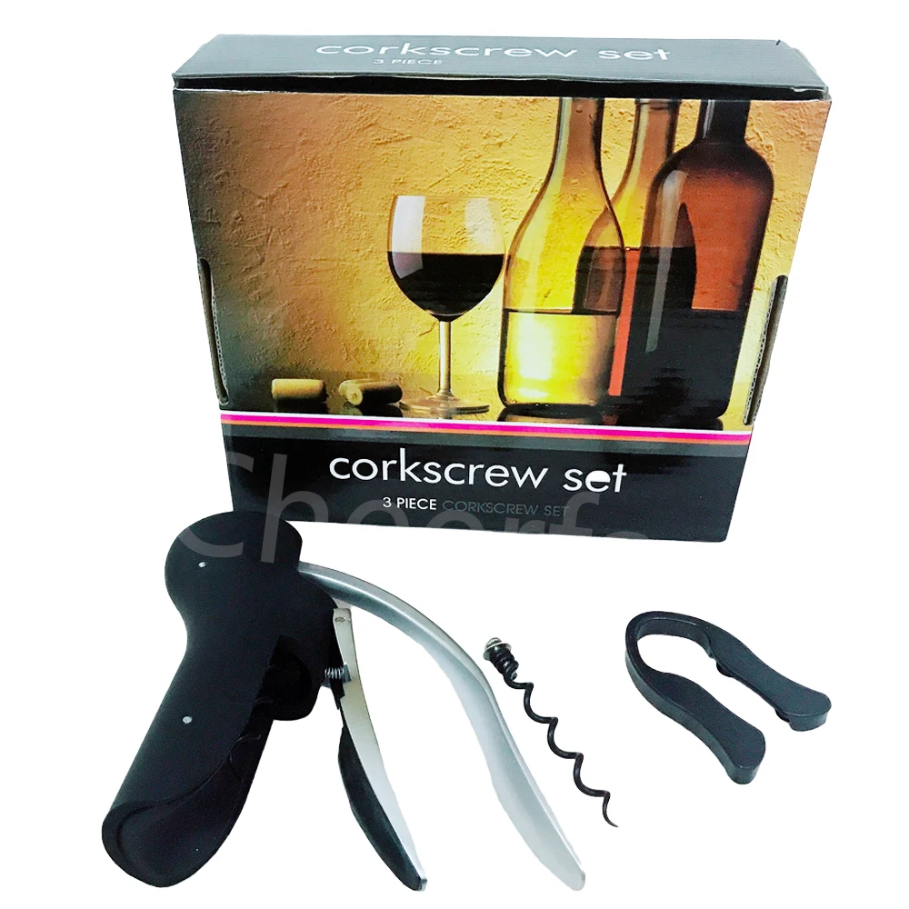 Promotional Goose Stainless Steel Red Wine Bottle Cork Screw Opener Corkscrew And Corkscrew Needle And Corkscrew Bunny