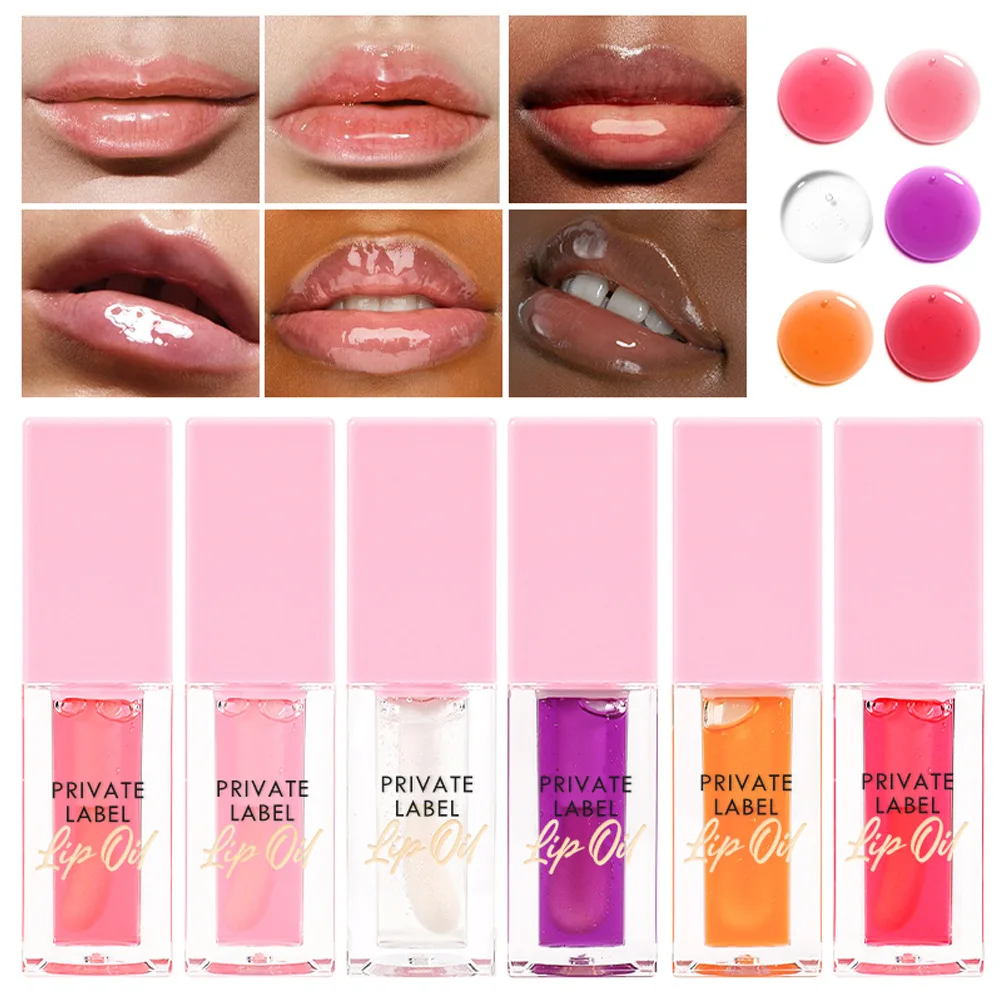 Custom Logo Fruit Flavor Moisturizing Long Lasting Lip Oil Wholesale