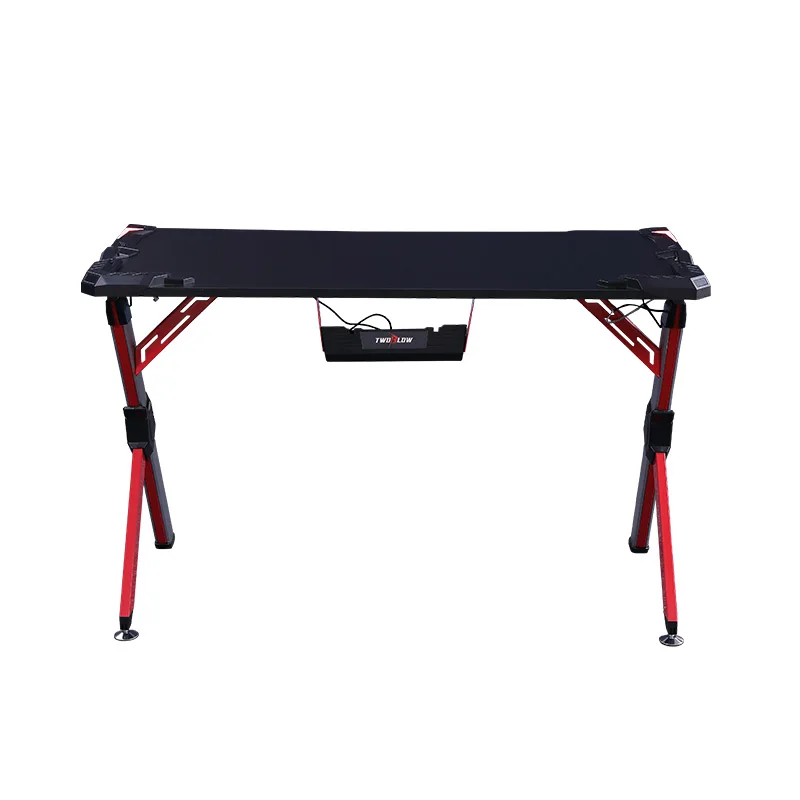 Oem processing custom RGB game table with lights Room office Pink Gaming desk  Spot factory direct sales Desktop computer desk