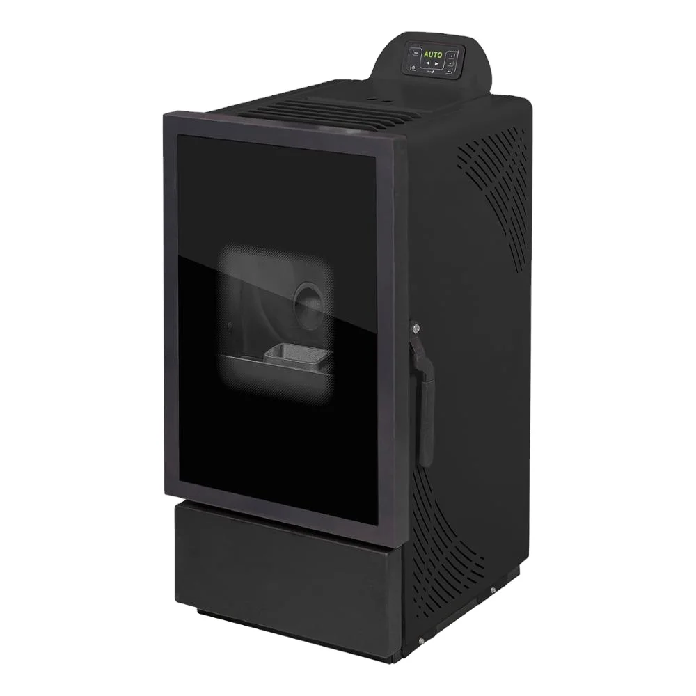 12.8 kW European Quality Wood Pellet Burning Stove 92.5% Efficiency