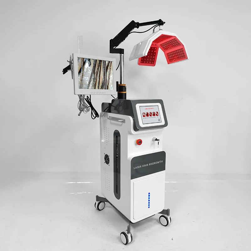 Lazer Comb Scalp Care 256 Lamps 400 Lamps 650nm Hair Growth Laser Hair Scalp Analyzer Acne Treatment Laser Hair Growth Machine