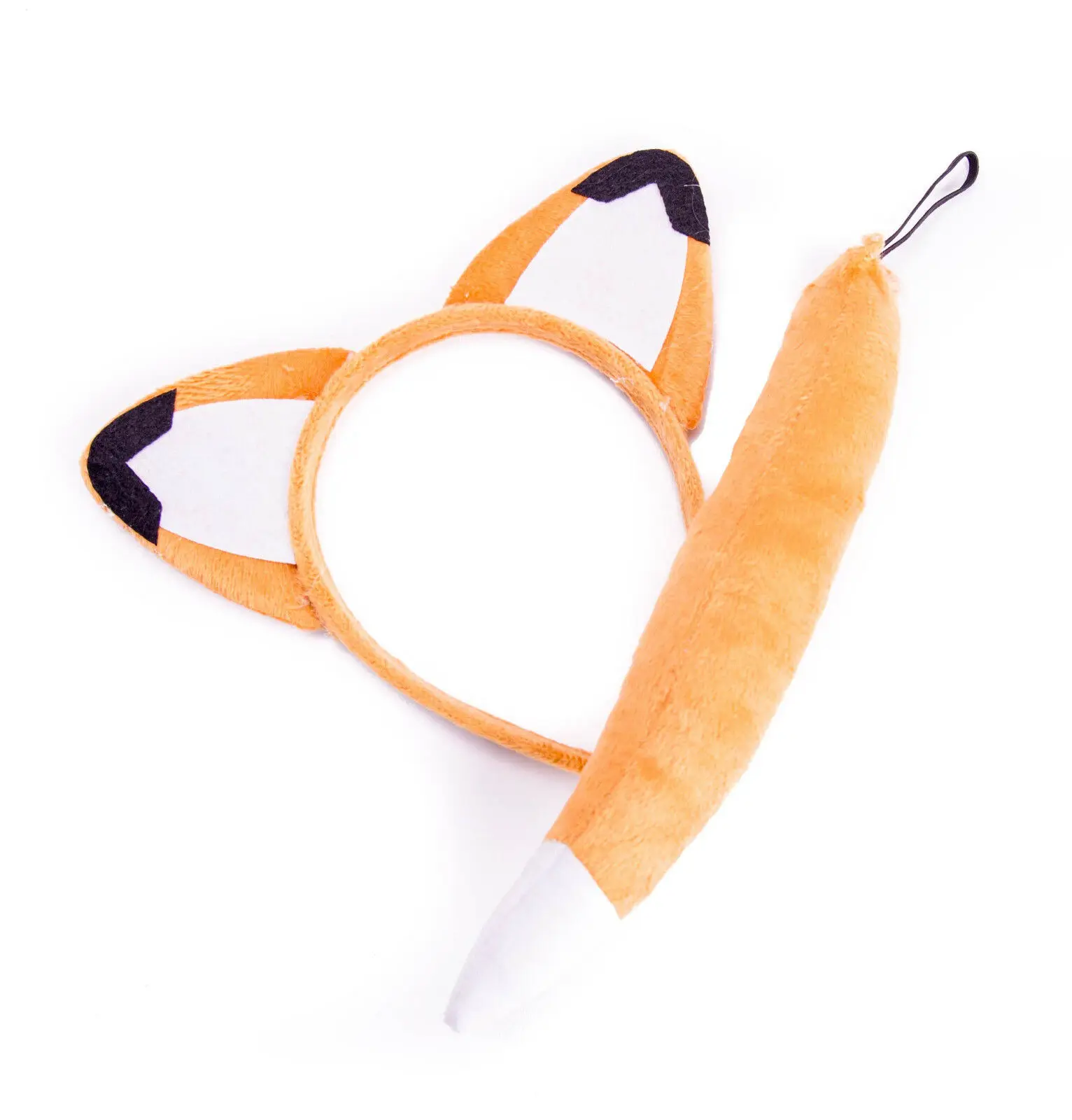 FOX Ears and Tail Set Animal Headband Fancy Dress Costume Accessory