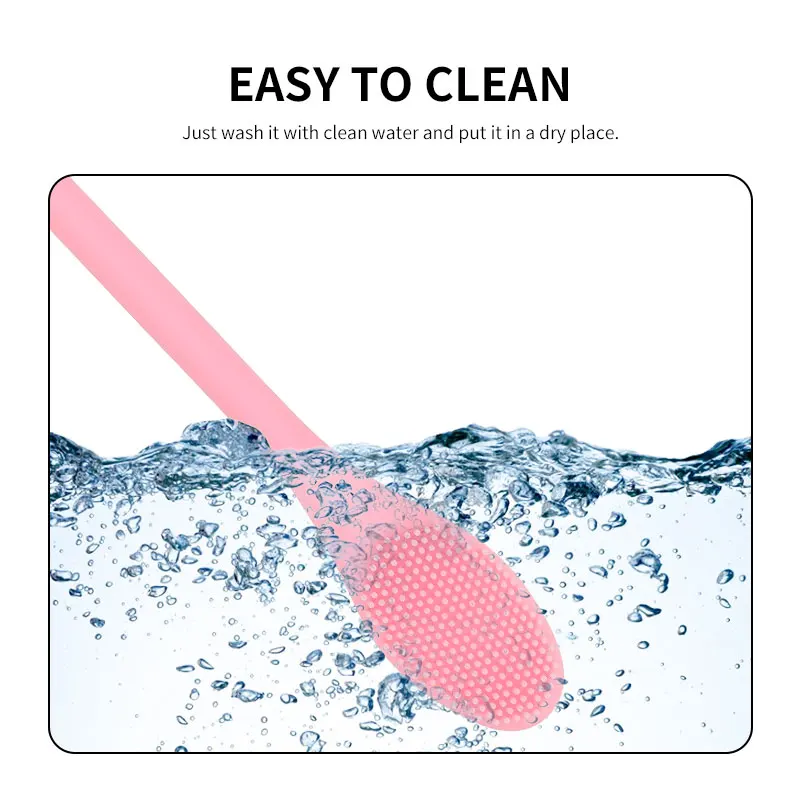 2 In 1 Double Sided Soft Flexible Silicone Face Mask Brush Facial Cleaning Cosmetic Tools Exfoliating Scrub Lip Brushes