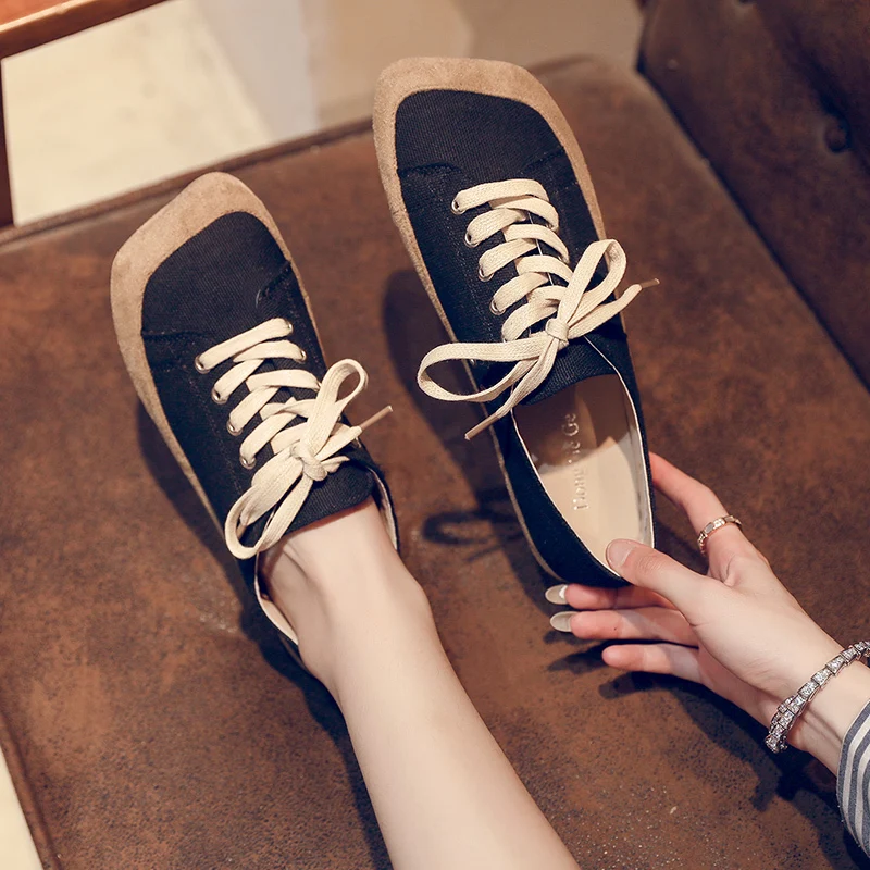 New Wholesale Custom Stylish Fancy Ballet Flats Foldable Canvas Casual Flat Shoes For Women