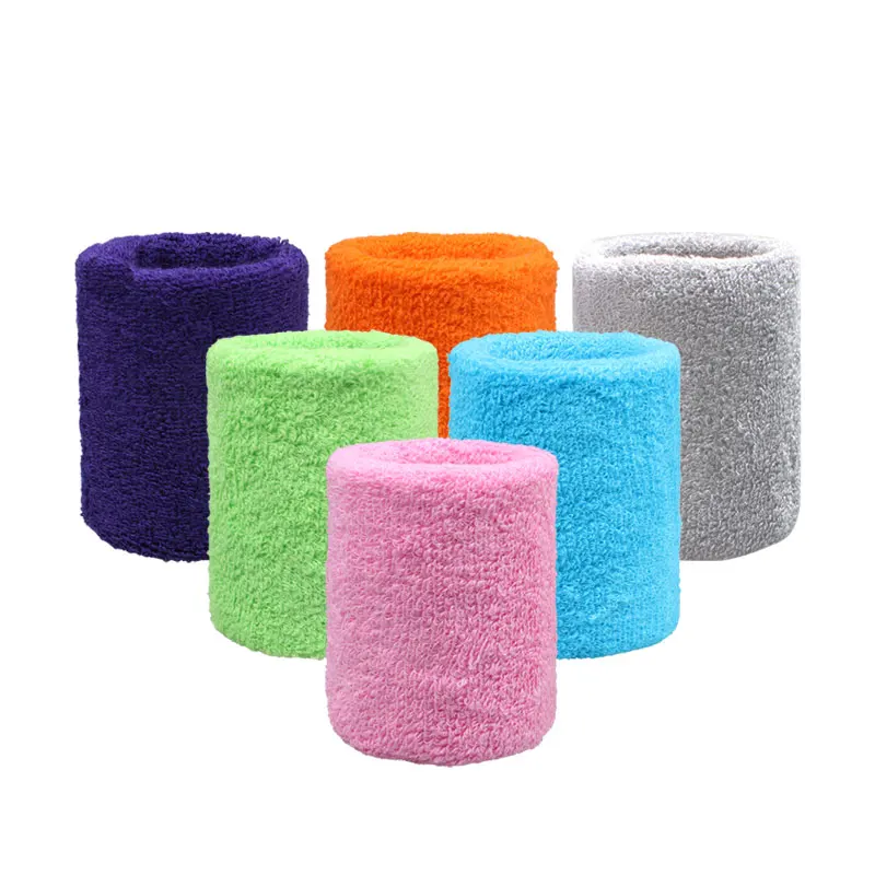 2024 Hot Style Sport Running Badminton Basketball Supportive Durable  Sweatband Sweat Bands 10cm Wrist Support