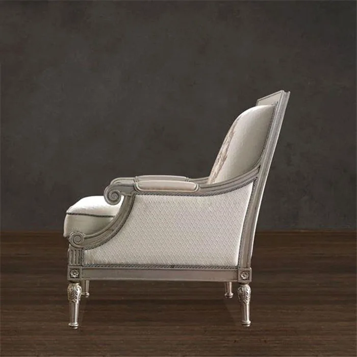 High Quality classical antiqued wooden frame couch sofa set furniture living room