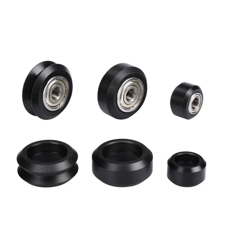 Bearing POM Pulley Large Small Passive Idler Wheel V-wheel Engraving Machine - POM small wheel with bearing