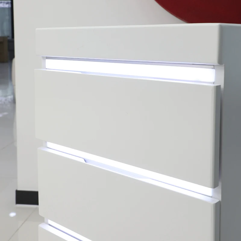 Light Luxury barber tool box cabinet 4-level storage professional hairdresser White hairdresser trolley for beauty salon