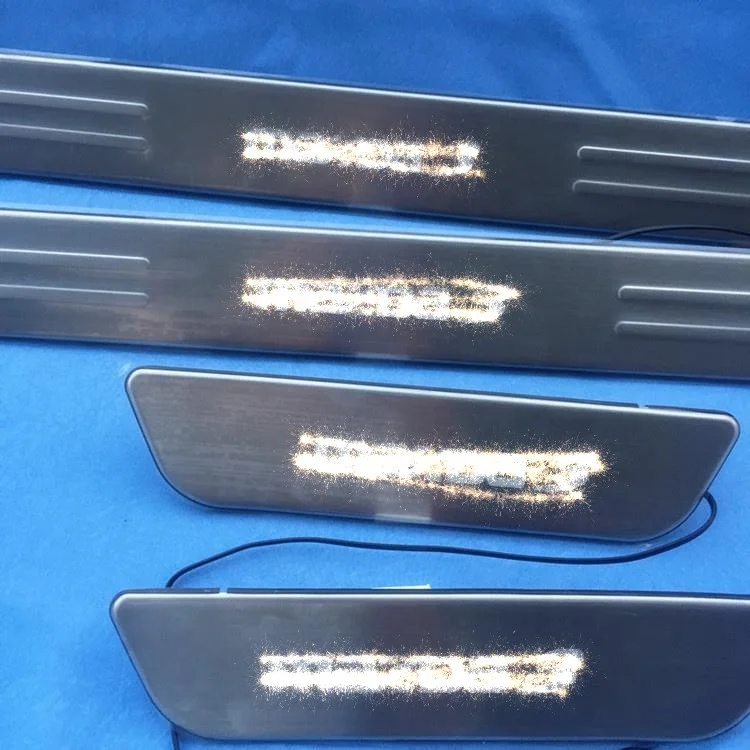 Stainless steel led car door sill plate light for mazda3 2015-2018
