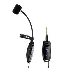 UHF Wireless Instruments Microphone, Saxophone Microphone, Wireless Receiver and Transmitter for Trumpets, Clarinet, Cello
