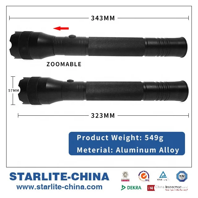STARLITE 2300 lumens aluminum led flashlight led torch personal self defense products AA LED Torch light Flashlight