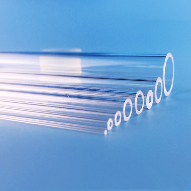 Quartz Sleeve Manufacture All dimension quartz tubes fused silica transparent quartz glass tube