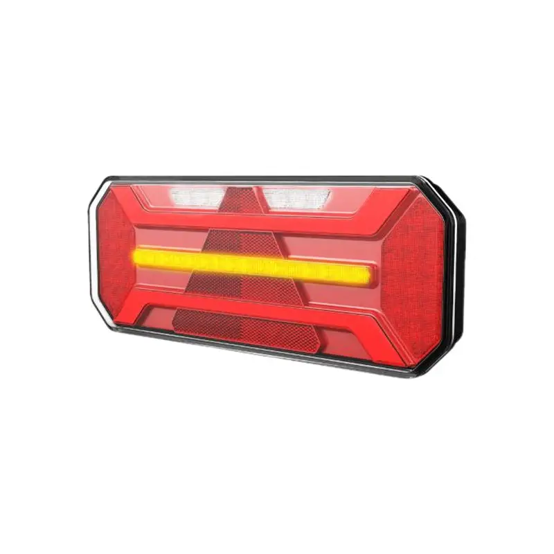 LED Multi Function Rear Lamp LED Trailer Truck Light with Dynamic Indicator 350mm 13.8 inch rectangular red combination lights