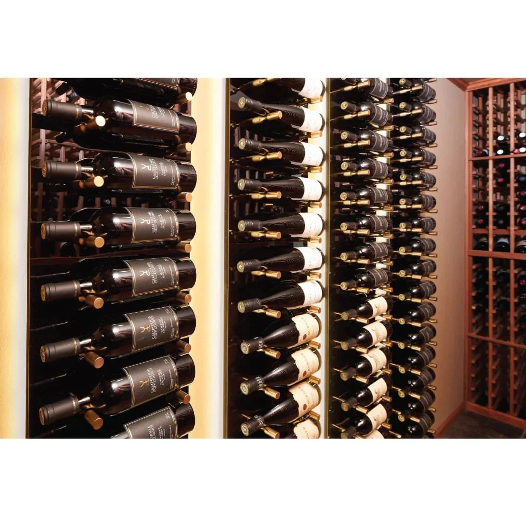 Custom colored 1 bottle single bottle deep wall mounted wine pegs with milled surface