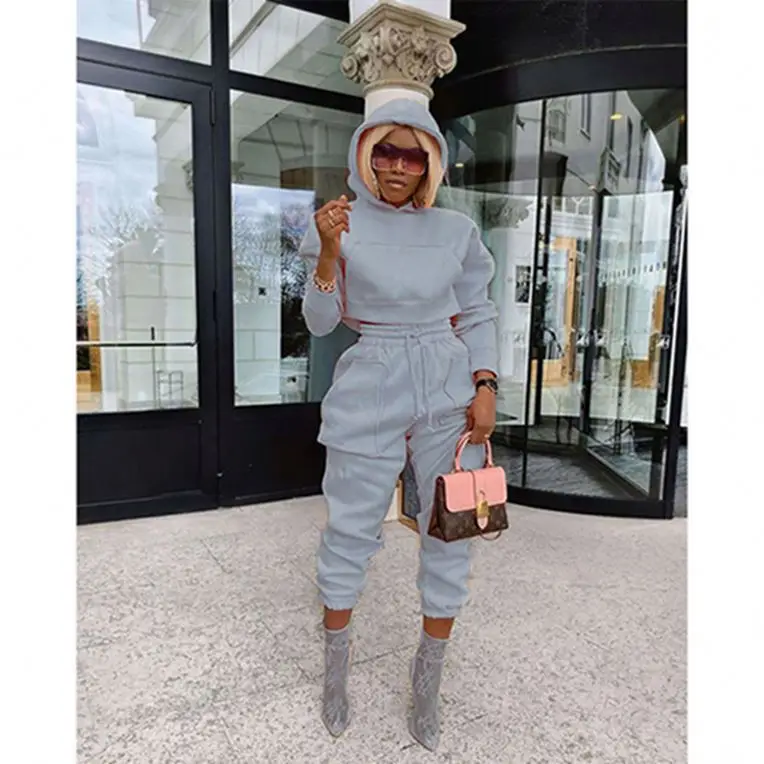 Fancy new print spring 2021 new arrival hoodie tracksuit sportswear casual women clothing two piece pants set