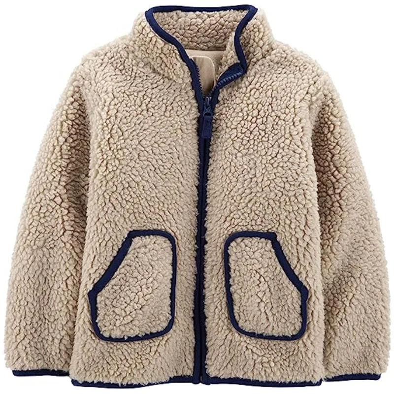 Hot Style Custom Korean Fashion Sherpa Jacket Oversized Casual Sherpa Jacket Women