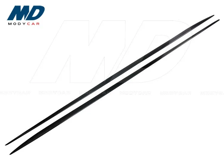 Modycar Style Carbon Fiber Side Skirt Insert For 2015-2016 MERCEDES BENZ C-Class W205 AMG C63