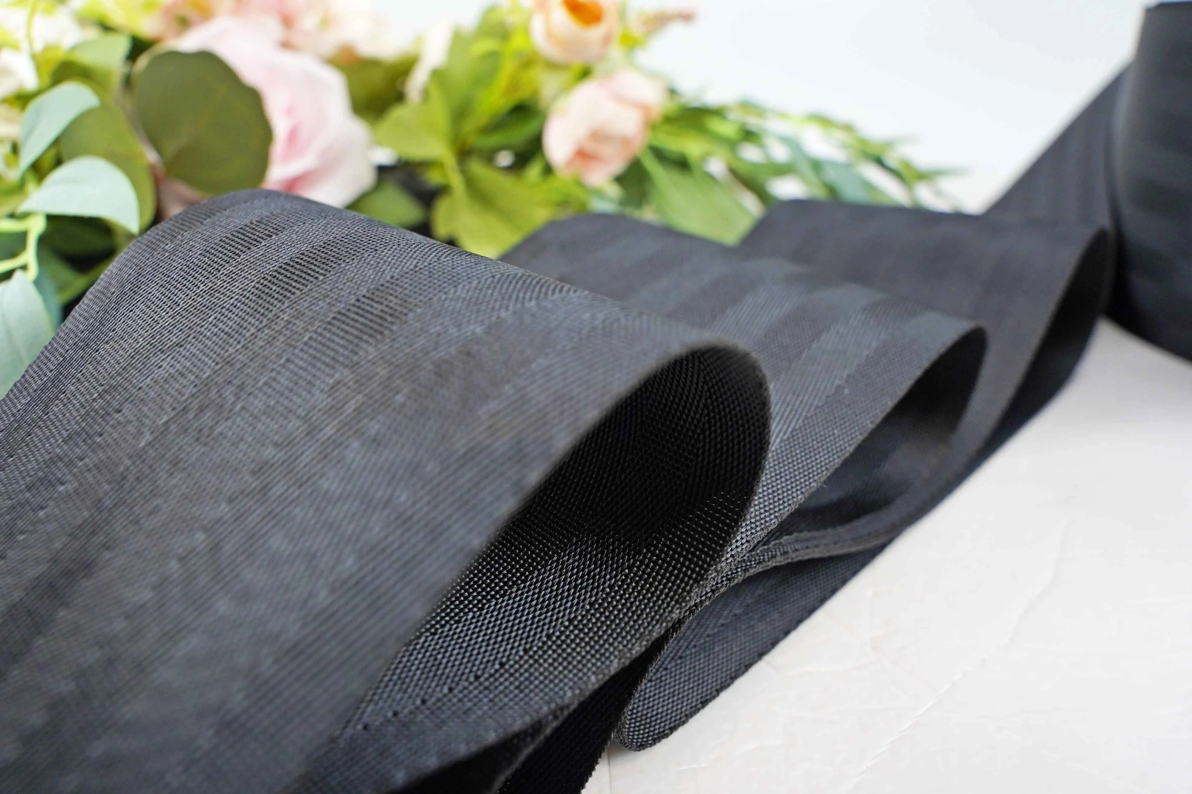 Factory direct supply muli-color abrasion resistant polyester webbing for child seat belt