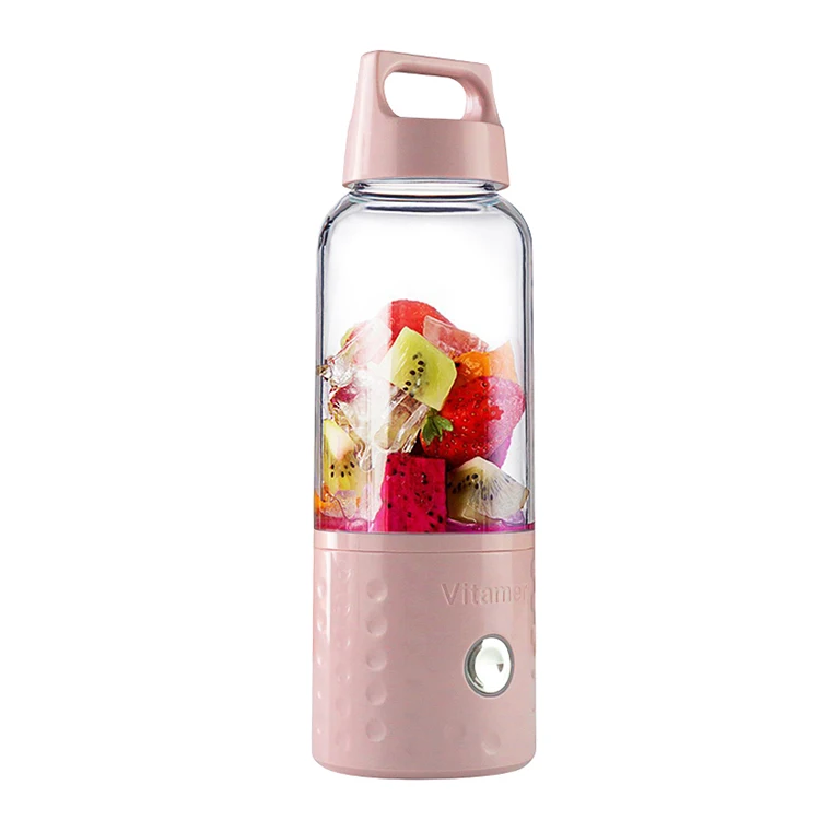 2020  New Arrivals USB Rechargeable Portable Juicer Blender 500ml High Quality Mini Hand Blender  RK-W18 Vitamin Juice Cup