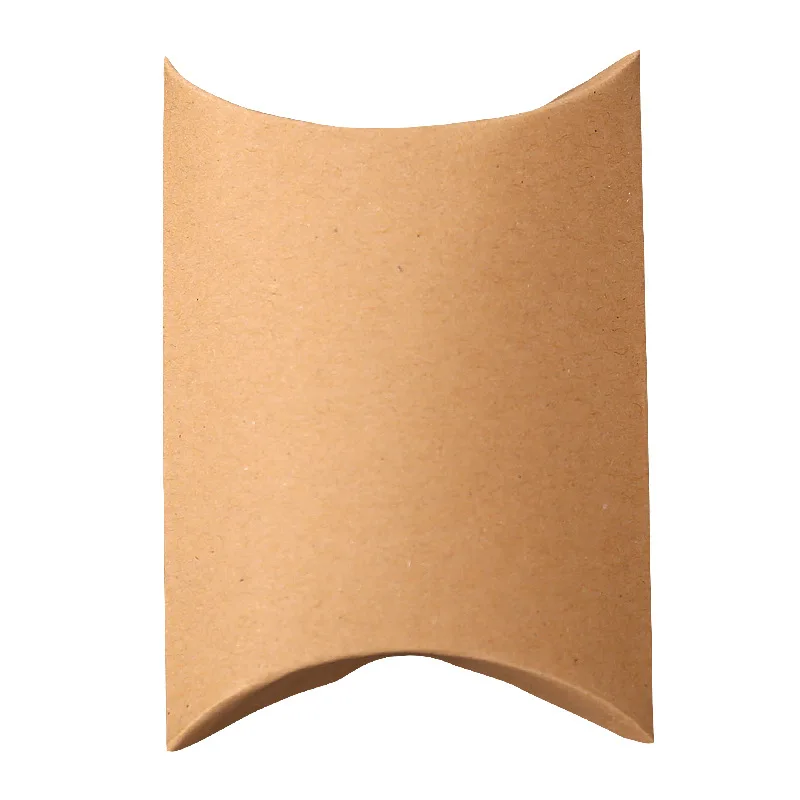 Customised Wedding Favor Pillow Gift Box Packaging Eco Friendly Kraft Paper Chocolate Perfume Lipsticks Small Pillow Box