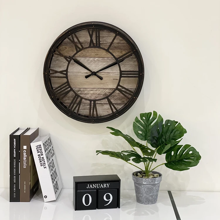 Factory Sale Various Retro Wall Plastic Clock Designer Home Decor Using