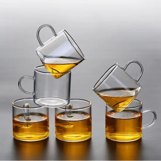 Factory New Style Small Size Glass Tea Cup