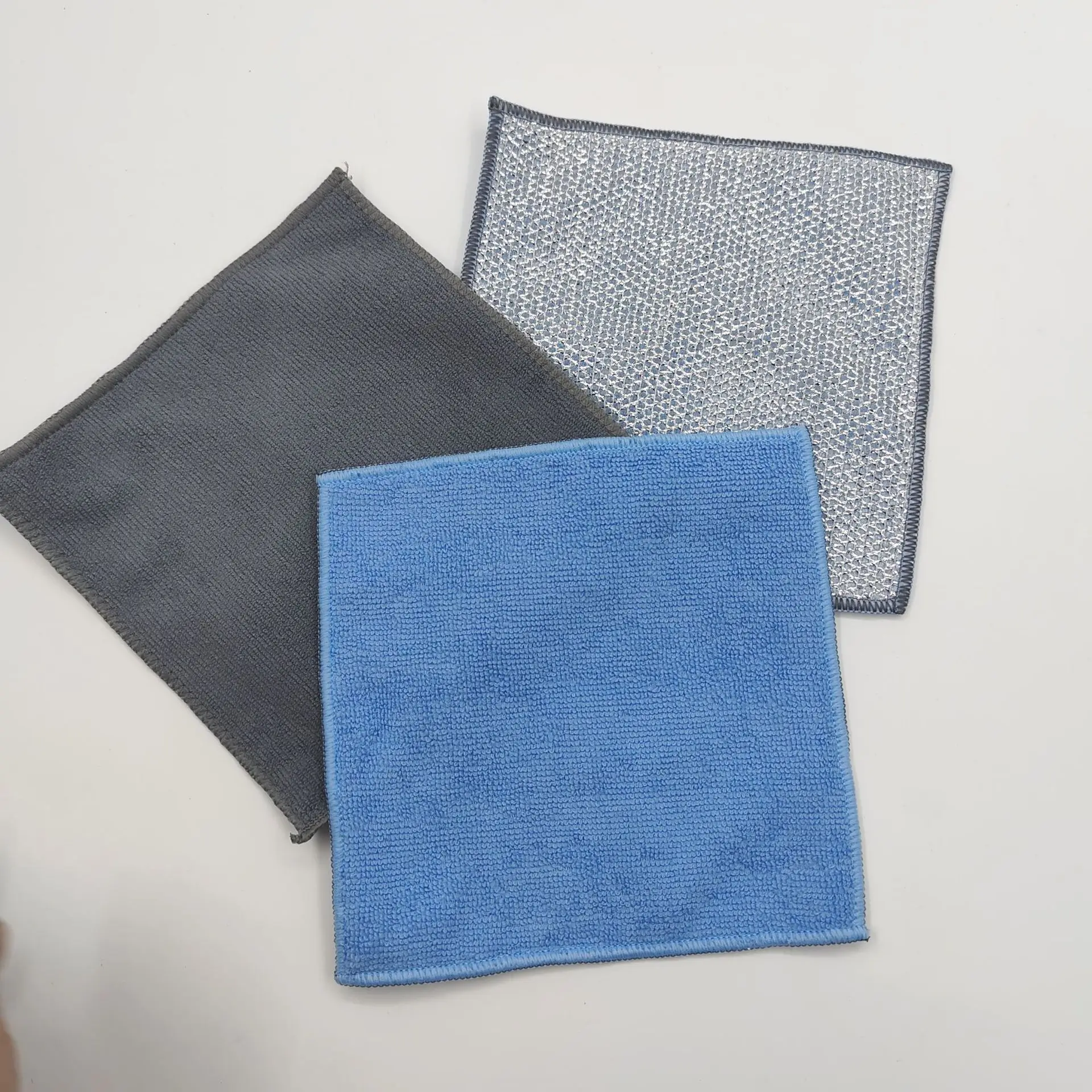 Double-side Dish Cleaning Washing Sponge Nylon and Steel Kitchen Dish cloth Sponges for Dishes Cleaning