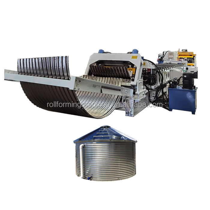 Corrugated Steel grain silo making machine steel silo roll forming machine