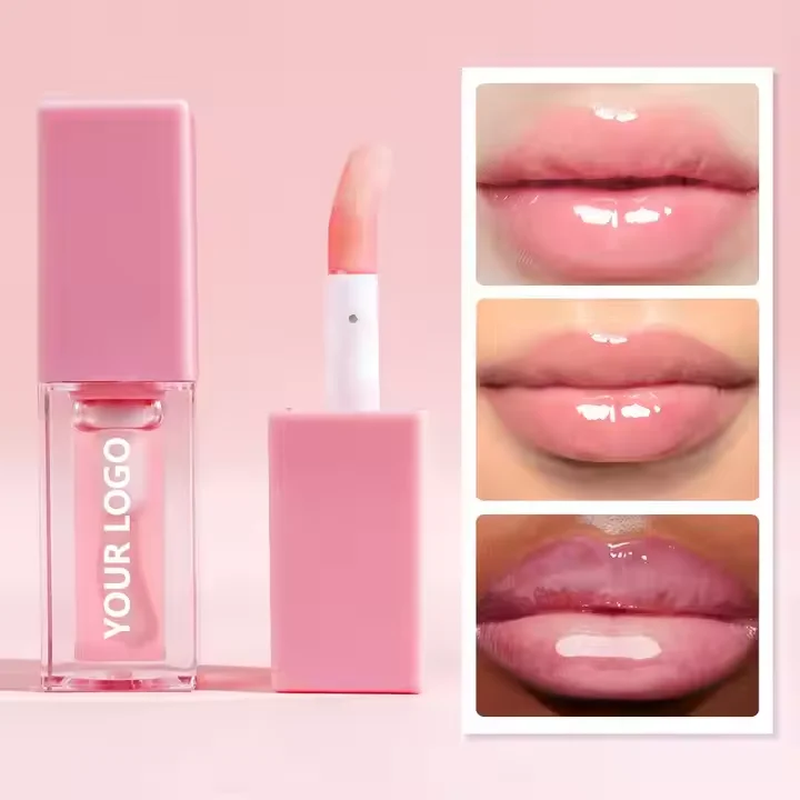 Hot Sale Bulk Lip Gloss Plumping Oil Private Label Custom Your Logo Lipgloss Fruity Taste Vegan Plumping Lip Gloss