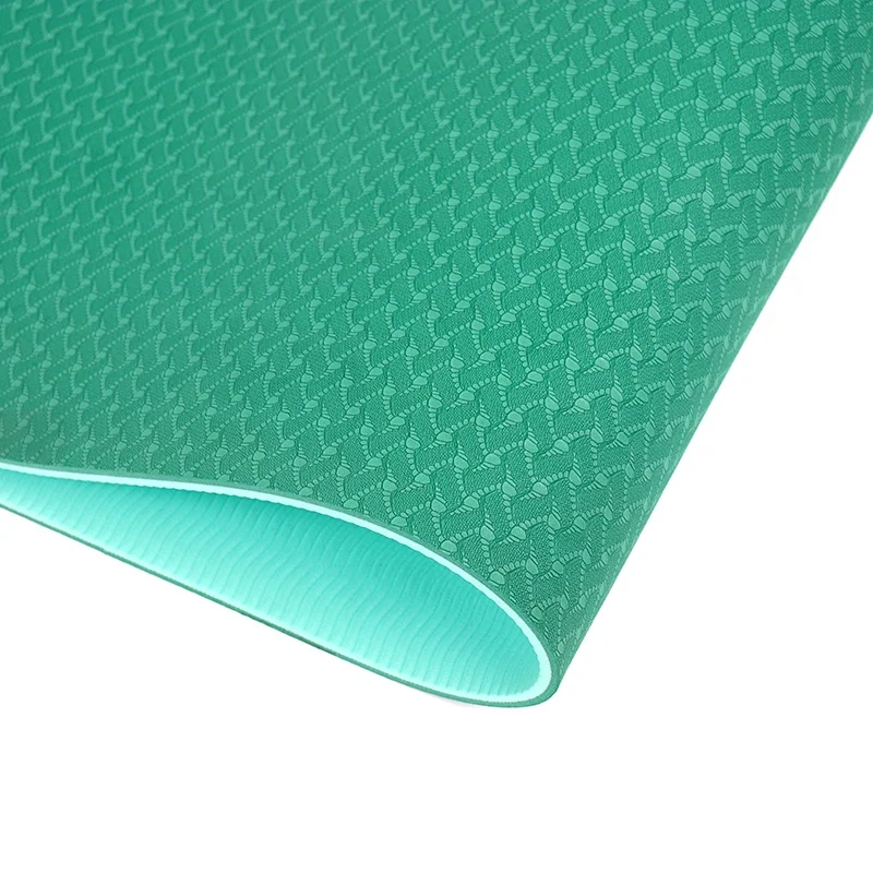 TPE yoga mat Eco-friendly double layer sports mat Custom yoga Non-slip fitness mat