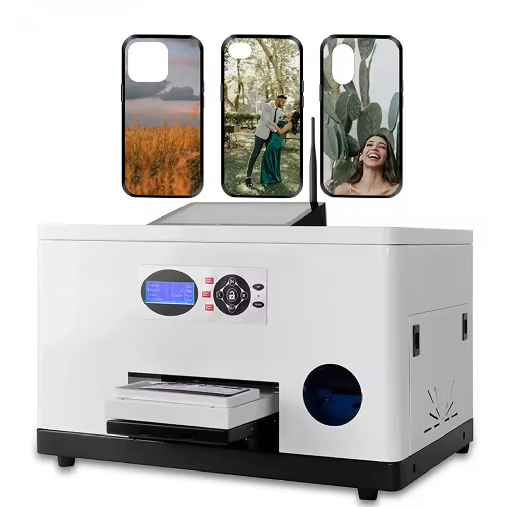 Refinecolor Phone Case Printer H5 APP Online Custom Mobile Cover UV Printer For iphone, Samsung, OPPO, Xiaomi All Brand