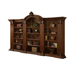 Mid-century design style classic shape can be customized display cabinet solid wood bookcase