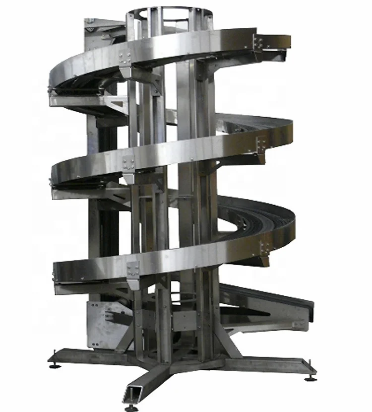 Vertical Lifting Flexible Elevator Conveying System Spiral  Conveyor