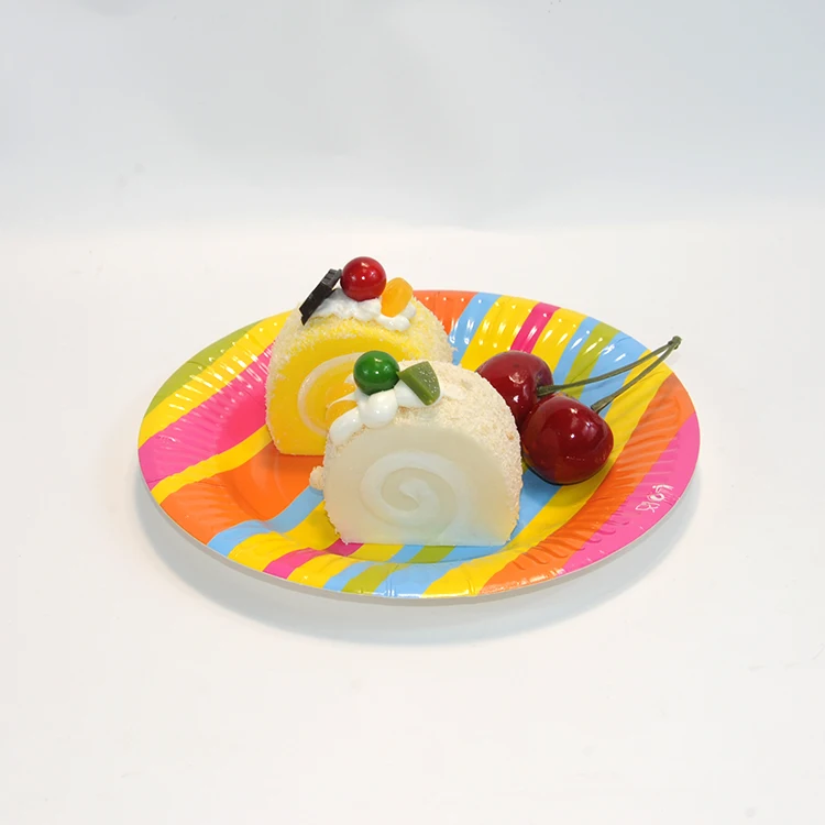 Custom Food Grade Carton Printing Dinner Party Paper Plate