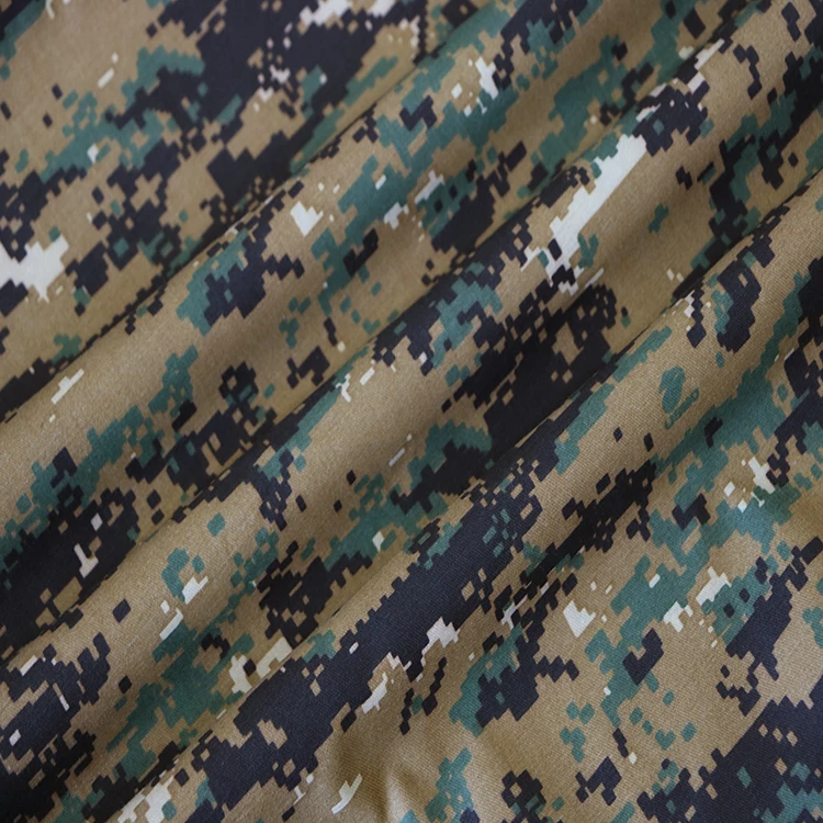 Woodland Digital Camouflage Fabric For Uniforms BT-163