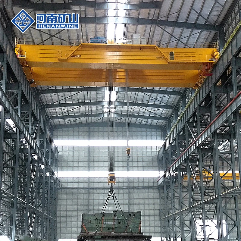Henan Mine Electric Double Girder Bridge Crane 15 ton with CE ISO Certification