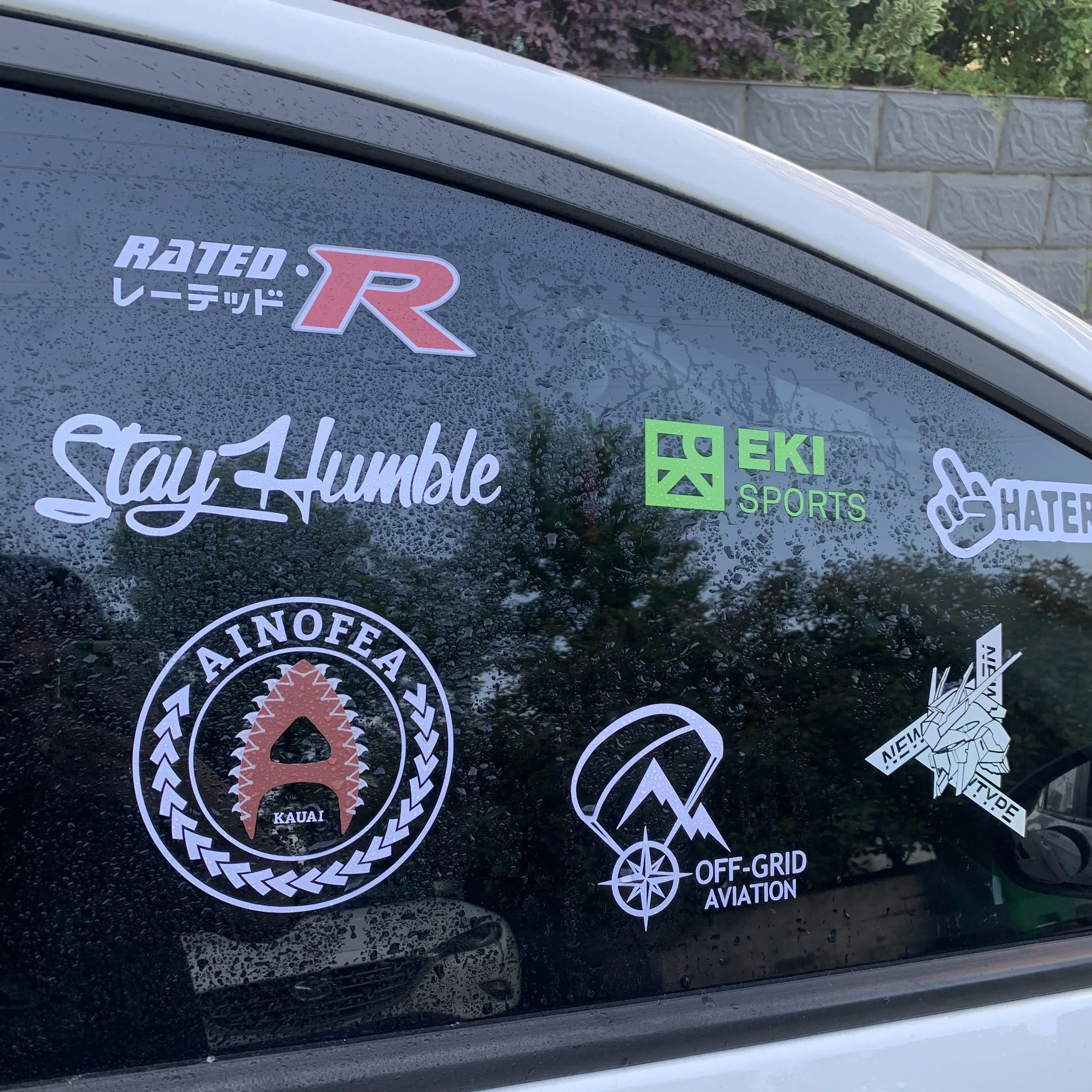 UV Protective Waterproof Car window Decals Transfer Car Stickers