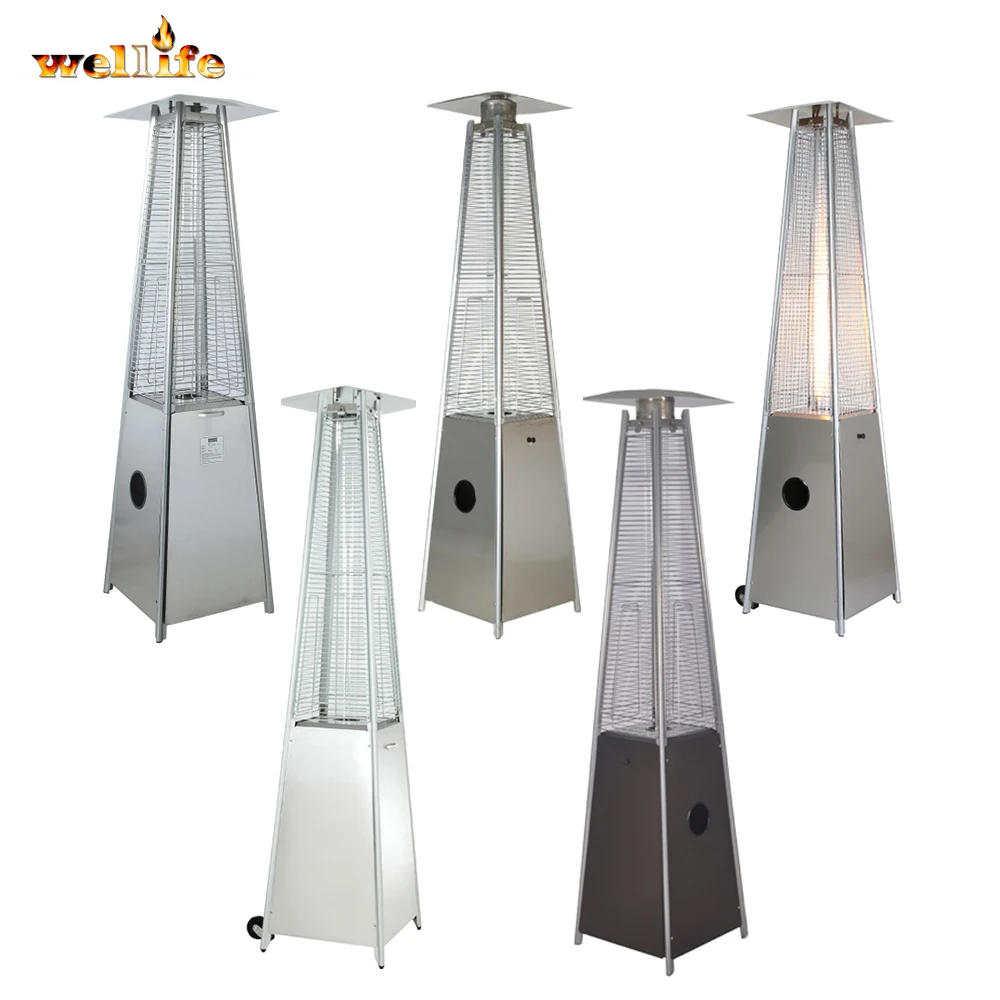Most Selling Items pyramid garden patio heater glass tube flame pyramid outdoor patio gas heater