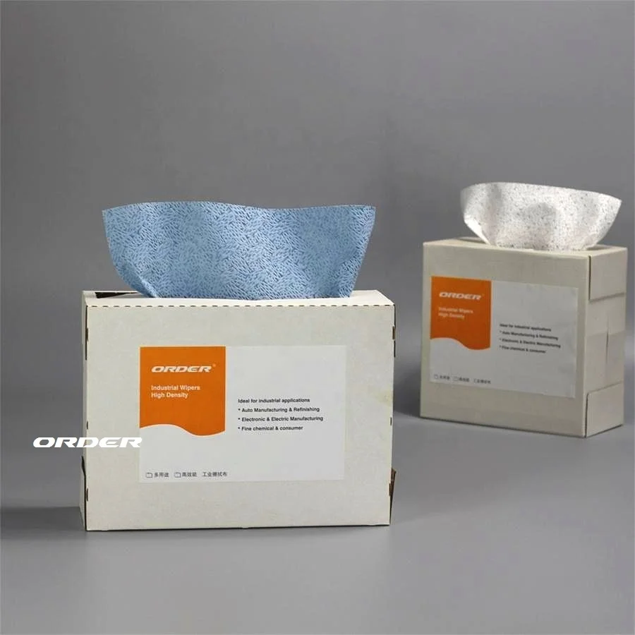 Wholesale Durable Custom High quality Interfold pop up box Melt blown PP absorbent oil industrial Degreasing Wipes